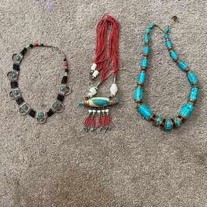 Selling the rest of my jewelry as a bundle, beautiful turquoise necklaces